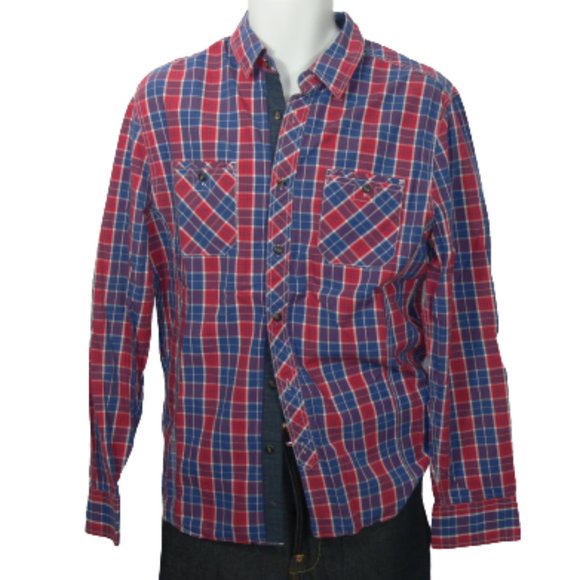 Jordan Craig Men's Blue/ Red /White Plaid - Picture 1 of 6